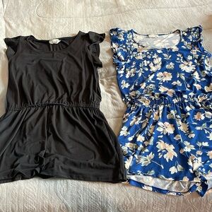 Lot of two shorts rompers